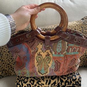 Vintage fossil boho handbag